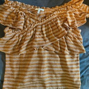 Crossed off the shoulder top